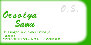 orsolya samu business card